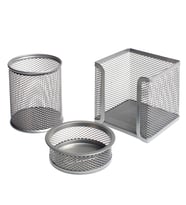 Bigpoint Metal Perfore 3'lü Set Silver