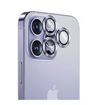 iPhone 14 Pro / 14 Pro Max Uyumlu Gerçek Safir Lens Koruyucu Görüntü Kalitesini Bozmayan Netlik (Mor)