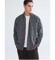 LCWAIKIKI Classic Kahverengi Regular Fit Uzun Kollu Ekose Gabardin Erkek Gömlek