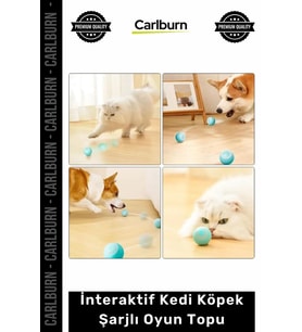Özel Üretim Akıllı Otomatik Hareketli Zıplayan Sessiz Silikon İnteraktif Kedi Köpek Şarjlı Oyun Topu