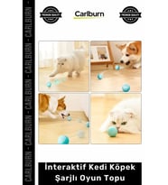 Özel Üretim Akıllı Otomatik Hareketli Zıplayan Sessiz Silikon İnteraktif Kedi Köpek Şarjlı Oyun Topu