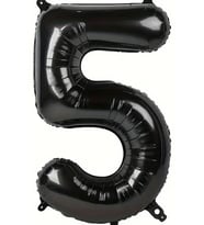 Beysüs Siyah 5 Rakam Folyo Balon 80 cm
