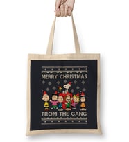 Merry Christmas From The Peanuts Gang Bez Çanta Uzun Saplı