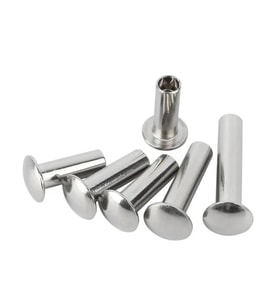 M5×45 mm SS304 Yarı Tüplü İnce Başlı Paslanmaz Perçin (20’li Paket) – Makine & Çelik Konstrüksiyon Birleştirme