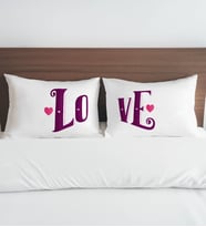 BK Gift Sevgili Tasarımlı Pamuklu 2’li Yastık Kılıfı Seti-11 50x70cm, Sevgiliye Hediye, Ev Hediyesi, Tasarım Ev Tekstili