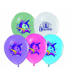 Hayaller Dükkanı Unicorn 10 Lu Balon Karışık Renk