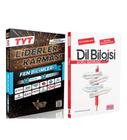 Liderler Karması TYT Fen Bilimleri 12 Yayın 12 Deneme ve AKM Dil Bilgisi Soru Bankası Seti 2 Kitap
