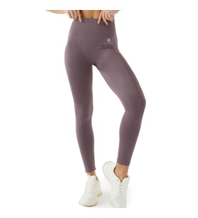 Activera® Kadın Yüksek Bel Dikişsiz Pastel Mürdüm Spor Tayt