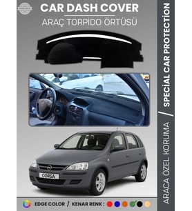 Opel CORSA C (2000-2006) Torpido Örtüsü Ön Göğüs Halı Torpido Koruma Birebir Uyum Kaymaz Özel Kesim