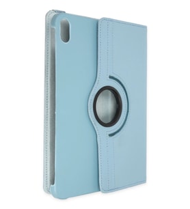 iPad 2022 10.9 (10.nesil) Uyumlu Premium 360 Döner Tablet Deri Kılıf (Turkuaz)