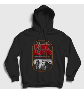 Presmono Unisex Siyah Atom Heart Mother Pink Floyd Kapüşonlu Sweatshirt 76080tt