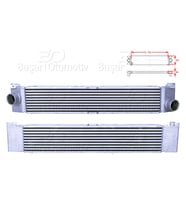Citroen Jumper 2006 Sonrası Turbo Radyatörü (Intercooler) 745x147x64