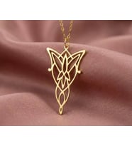 Kişiye Özel Yüzüklerin Efendisi Eternal Love Arwen Kolye 925K Gümüş (Gold)