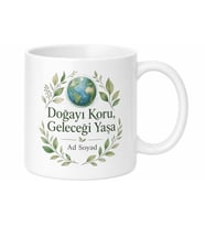 Eco Friendly Yazılı Çevre Dostu İngilizce Kahve Kupası Hediye Bardak