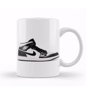 Jordan 1 Mid Carbon Fiber Kupa Bardak Porselen