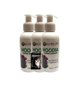 Süper Allied Life Sciences Hoodia Herbal Extracts Hot Slimming & Tightening 150 ml x 3 adet + Jel