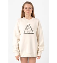 Princess Mononoke Wolves Ekru Kadın 2ip Sweatshirt