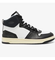 Lacoste L001 224.1 MID Leather Mens Sneaker Hakiki Deri Bilekli Erkek Günlük Spor Ayakkabı Siyah