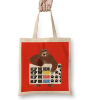 HELP THE BEAR Bez Çanta Uzun Saplı