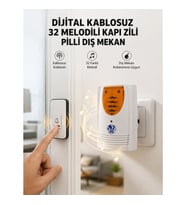 Mey İthalat® Kablosuz Kapı Zili Düzenli ve Konforlu Yaşam Alanları İçin Yeni Nesil