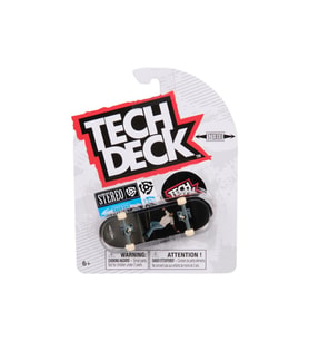 Tech Deck – Stereo – Siyah Zemin Kaykaycı Fotoğraf Grafik – Parmak Kaykay
