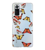 PrintiFy Xiaomi Redmi Note 10 Pro ile Uyumlu 1mm Slim Fit Water Color 2 Baskılı Şeffaf  Kılıf