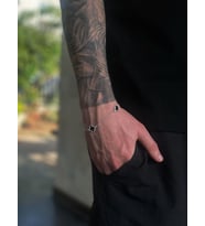 kararmaz çelik van cleef modeli erkek bileklik