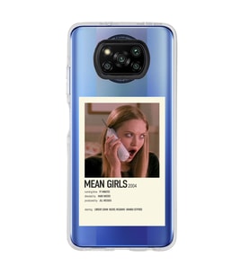 Poco X3 Pro / X3 NFC Uyumlu Mean Girls Tasarımlı Şeffaf Telefon Kılıfı