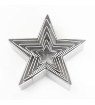 Kek Kurabiye Ve Pasta Kalıbı Metal Yıldız Model Seti 5 li BK024
