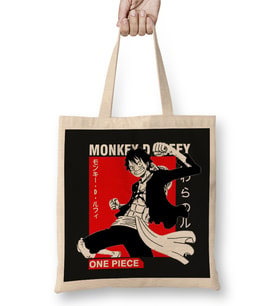 One Piece Mugiwara No Luffy Bez Çanta Uzun Saplı