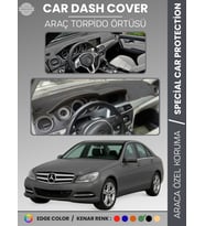 MERCEDES C CLASS W204 (2007-2014) Torpido Örtüsü Premium Kalite Özel Kesim UV Koruma