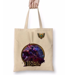 Jhin LoL League Of Legends Bez Çanta Uzun Saplı