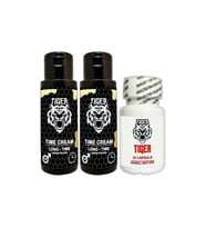 Tiger Time Cream 2 Tane 60 ml + 1 Tane Tiger 10lu : Ereksiyonunuza Red Ginsengli Tongkatlı Gücüyle Yoğunlaştırılmış Özel Formül