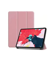 Apple iPad Pro 11 2020 (2.Nesil) Uyumlu Zore Smart Cover Standlı 1-1 Kılıf (Rose Gold Altın)