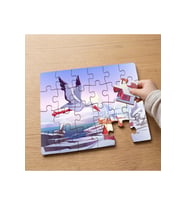 Uçan Leylek Tasarımlı 24 Parça Ahşap Çocuk Puzzle MPK1217