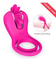WIND MAGIC Testis ve Penis Halkalı Klitoris Uyarıcı Çiftler İçin Dil Vibratör
