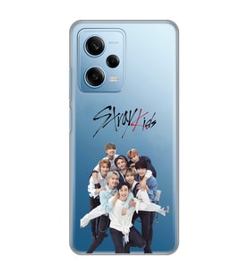 Redmi Note 12 Pro 5G Uyumlu Stray Kids Tasarımlı Şeffaf Telefon Kılıfı