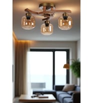 WESTON 3 LÜ NATUREL BAL CAMLI PLOFONYER AVİZE