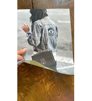 NAZAR BONCUKLU KOT GİYİMLİ ARMA DİKİŞ GİYİM APLİKE 23X19