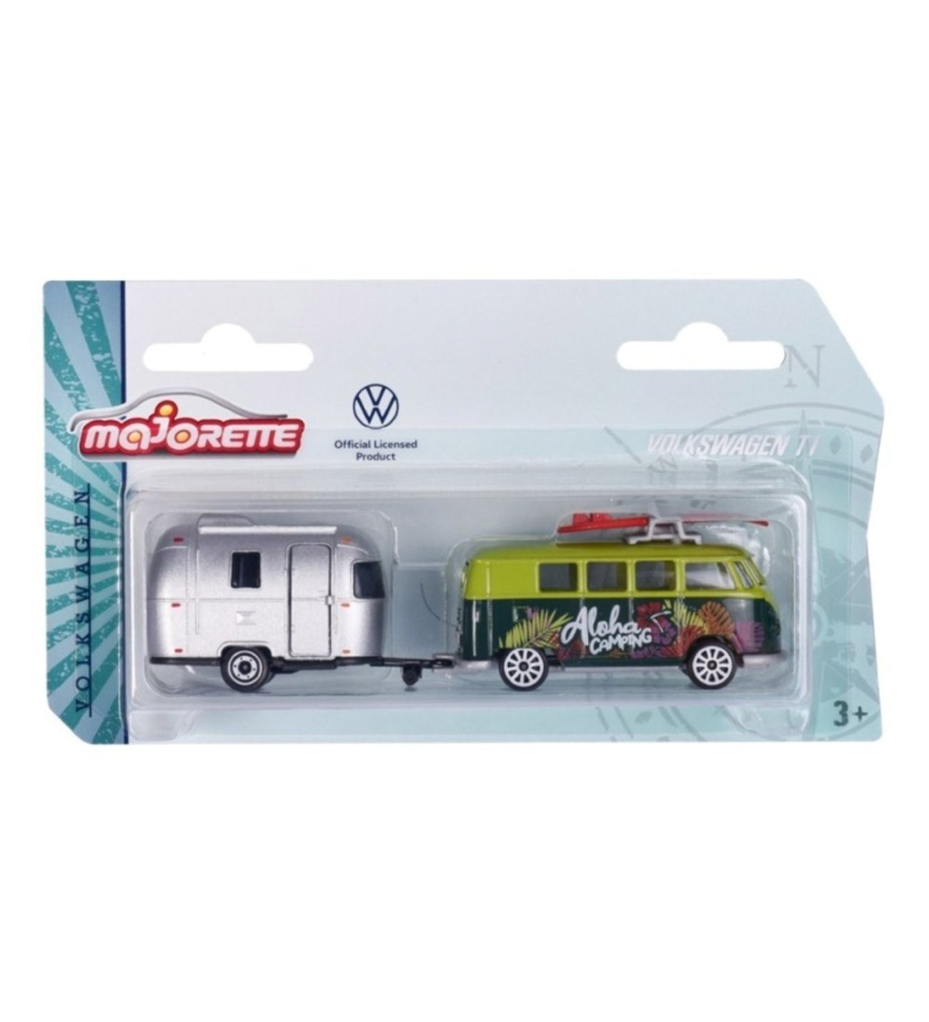 ミニカー Auroramode RWB964 VW-T1 trailer set Trailer Set - VW T1 + RWB 964 - FALKEN - black / white - AURORA 1