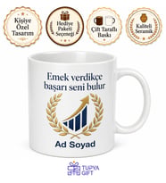 Deneme Süresini Dolduran Çalışana Kadroya Geçiş Başarı Ve Tebrik Kupa Bardak Hediye