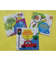 Çocuk Gezegeni Çocuklar İçin Kodlamalı Mandala Boyama Kitabı Etkinlik Kitabı (3 Kitap)
