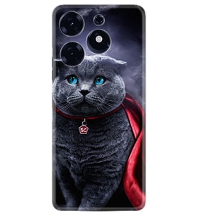 Tecno Spark 10 Pro Kılıf Silikon Desen Özel Seri Super Cat 1666