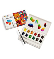 Carioca Plus Tablet Sulu Boya 12 Renk (Fırçalı) (Karışık)