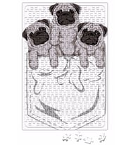 Cepte Pug Cepte Köpek Puzzle 240 Parça Yapboz