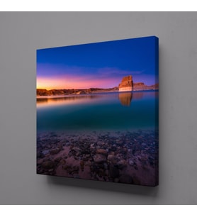 MASMAVİ DENİZ KANVAS TABLO 90x90cm (Karışık)