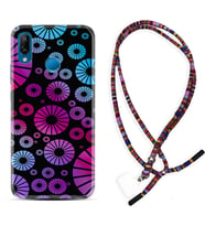 Huawei P20 Lite Mate 10 20 Lite Pro P40 Lite KılıfBoyun Asklı Rasta Silikon Daireler 1751