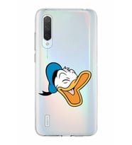 Xiaomi Mi 9 Lite Uyumlu Kapak Donald Duck Tasarımlı Şeffaf Silikon Kılıf