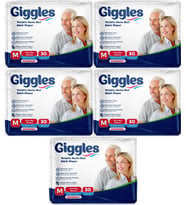 Giggles Hasta Bezi Yetişkin Bel Bantlı Tekstil Yüzey Orta - Medium (M) 150 Adet (5PK*30)