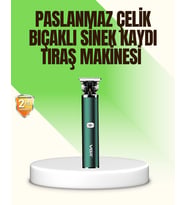 Koyu Yeşil Profesyonel Metal Gövdeli Saç Kesme Makinesi
